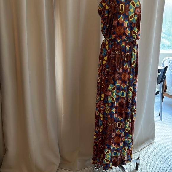 Tibi stretch jersey halter maxi dress size Small - Picture 2 of 10